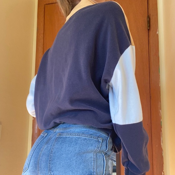 Pacsun LA Hearts Colorblock Pullover Half-Zip - Picture 2 of 4